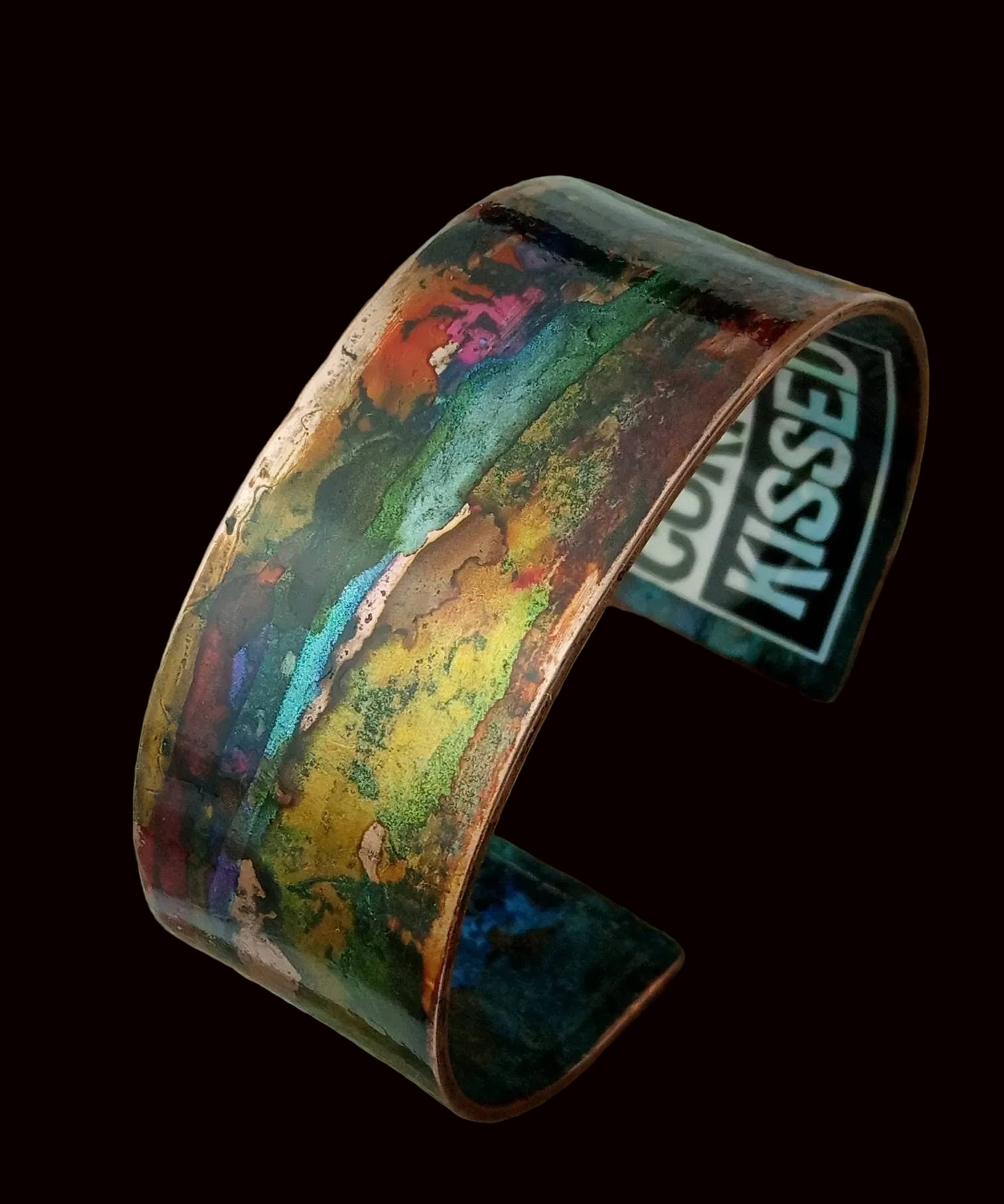 Cuff Bracelet Copper Patina Jewellery Handcrafted 7th Anniversary Gift For Her | FREE UK DELIVERY