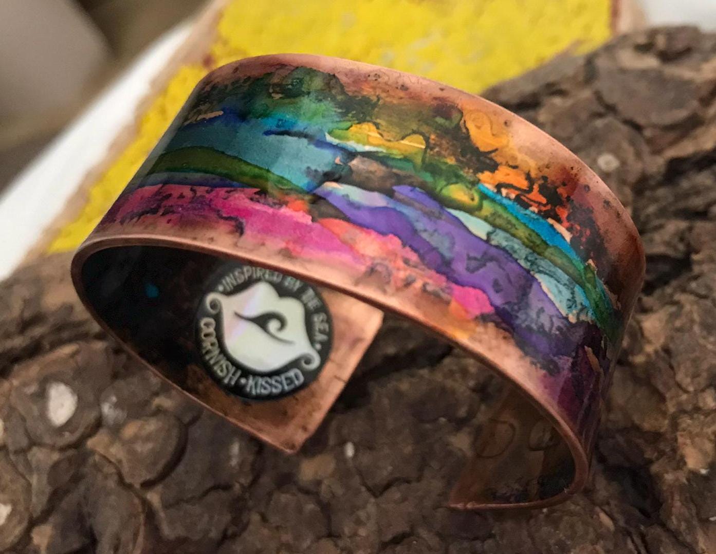 Patina Copper Cuff Bracelet