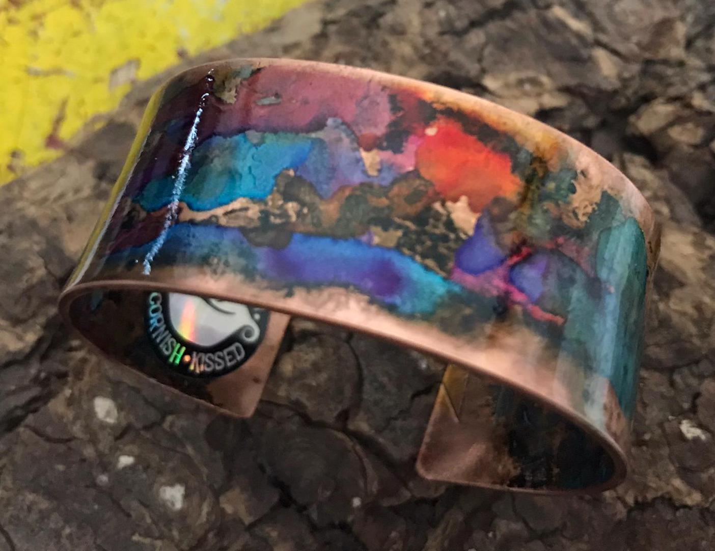 Copper Patina Cuff Bracelet