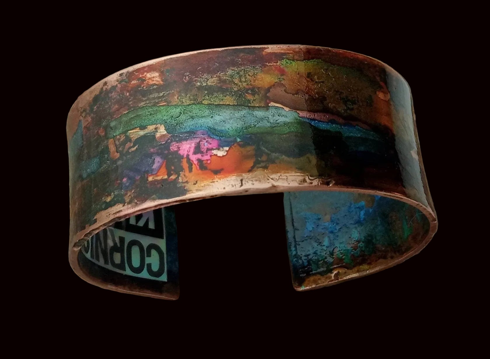 Cuff Bracelet Copper Patina Jewellery Handcrafted 7th Anniversary Gift For Her | FREE UK DELIVERY